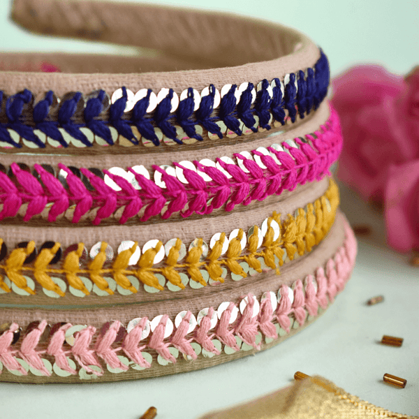 Thread Work Festive Hairbands